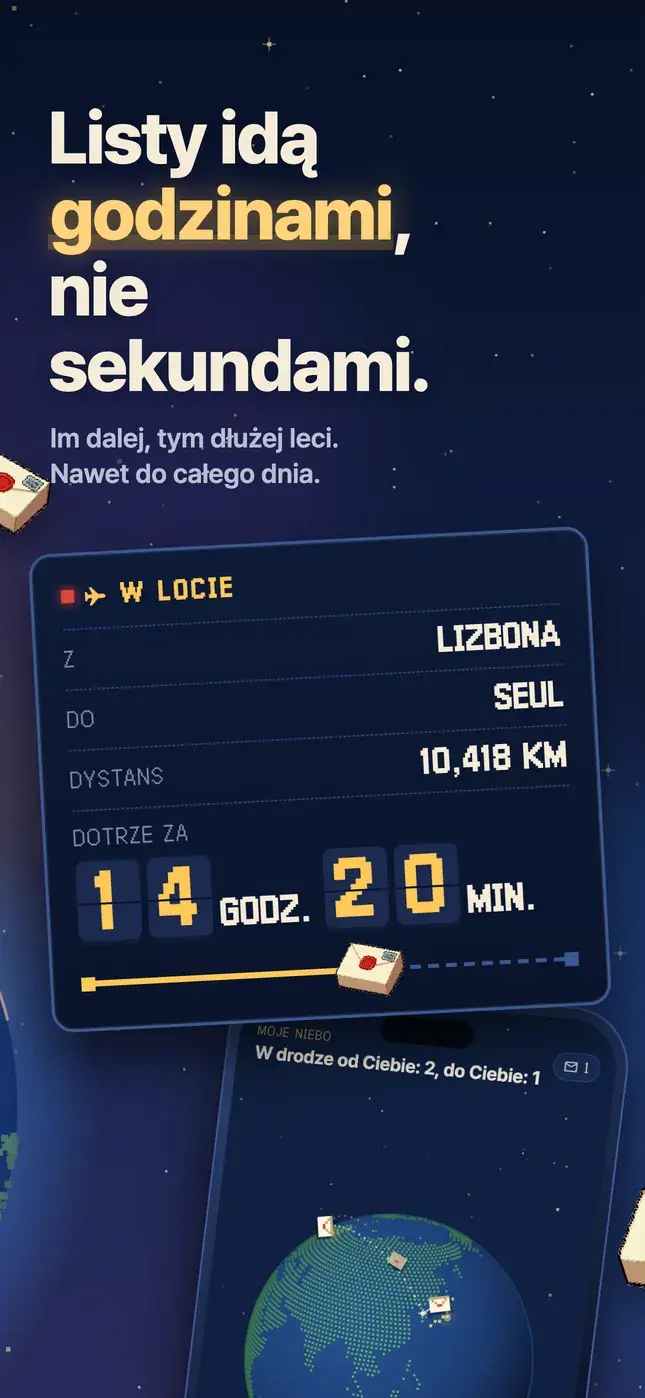 Listy idą godzinami, nie sekundami.