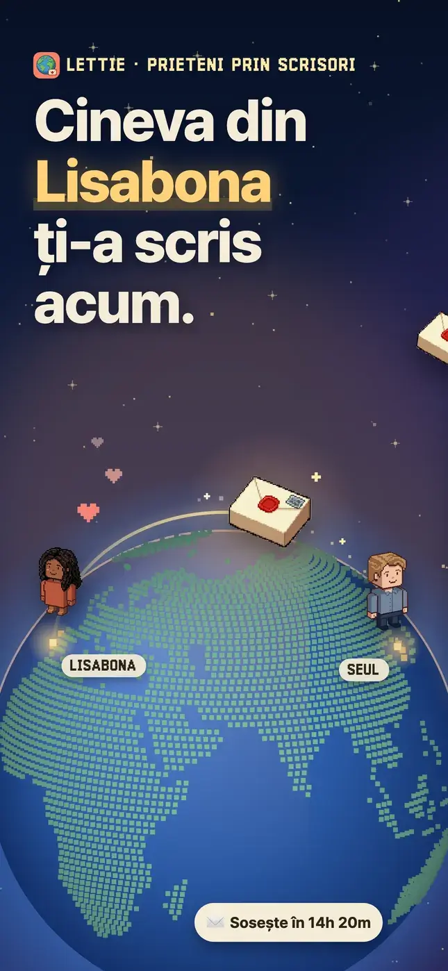 Cineva din Lisabona ți-a scris acum.