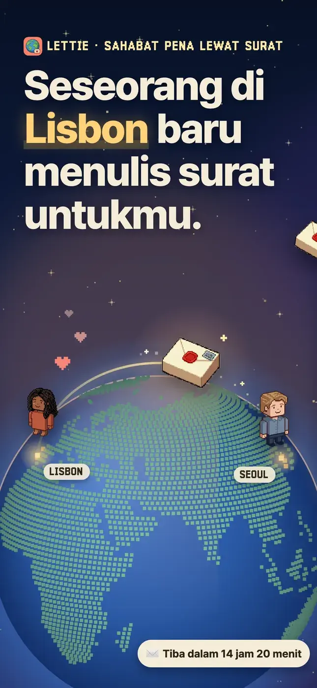 Seseorang di Lisbon baru menulis surat untukmu.